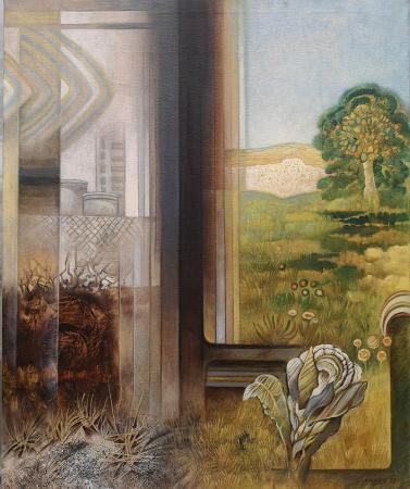 Art work by Filippo  Maggiore  Doppia visione di paesaggio - oil canvas 